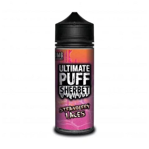 Sherbet Strawberry Laces Shortfill E Liquid by Ultimate Puff 100ml - ECIGSTOREUK