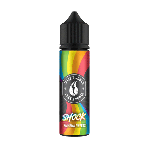 Shock Rainbow Sweets Shortfill E-Liquid by Juice N Power 50ml - ECIGSTOREUK