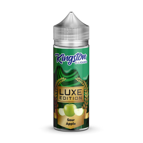 Sour Apple E Liquid by Kingston Luxe Edition 100ml - ECIGSTOREUK