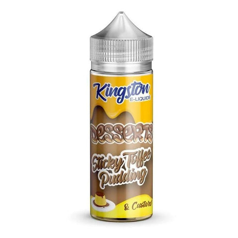 Sticky Toffee Pudding Desserts Shortfill E Liquid by Kingston 100ml - ECIGSTOREUK