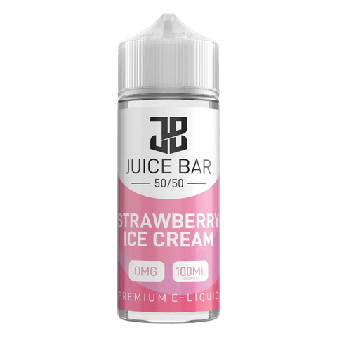 Strawberry Ice Cream Shortfill E Liquid by Juice Bar 50/50 100ml - ECIGSTOREUK
