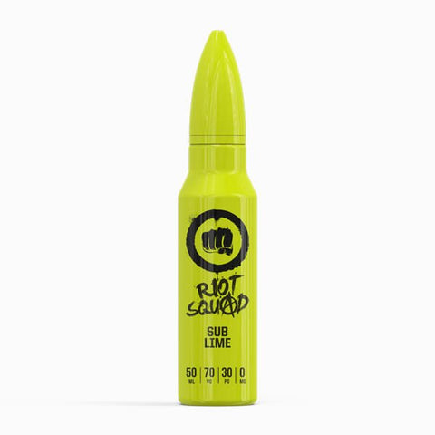 Sub-Lime Shortfill E-Liquid by Riot Squad 50ml - ECIGSTOREUK