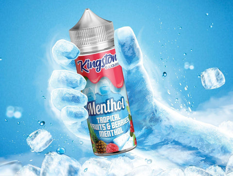 Tropical Fruits and Berries Shortfill E Liquid by Kingston Menthol 100ml - ECIGSTOREUK