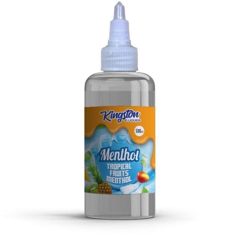 Tropical Fruits Menthol Shortfill E Liquid By Kingston 500ml - ECIGSTOREUK