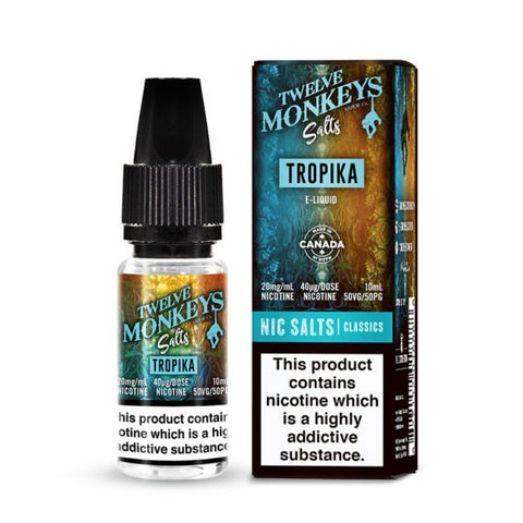Tropika Nic Salt E-Liquid by Twelve Monkeys Salts 10ml - ECIGSTOREUK