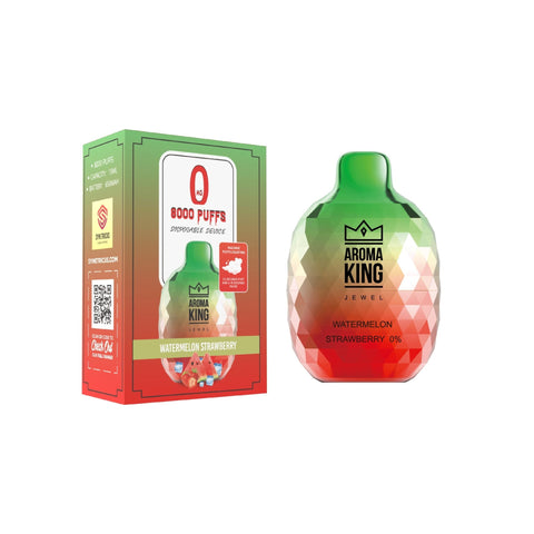 Watermelon Strawberry Aroma King Jewel 8000 Disposable Device - ECIGSTOREUK